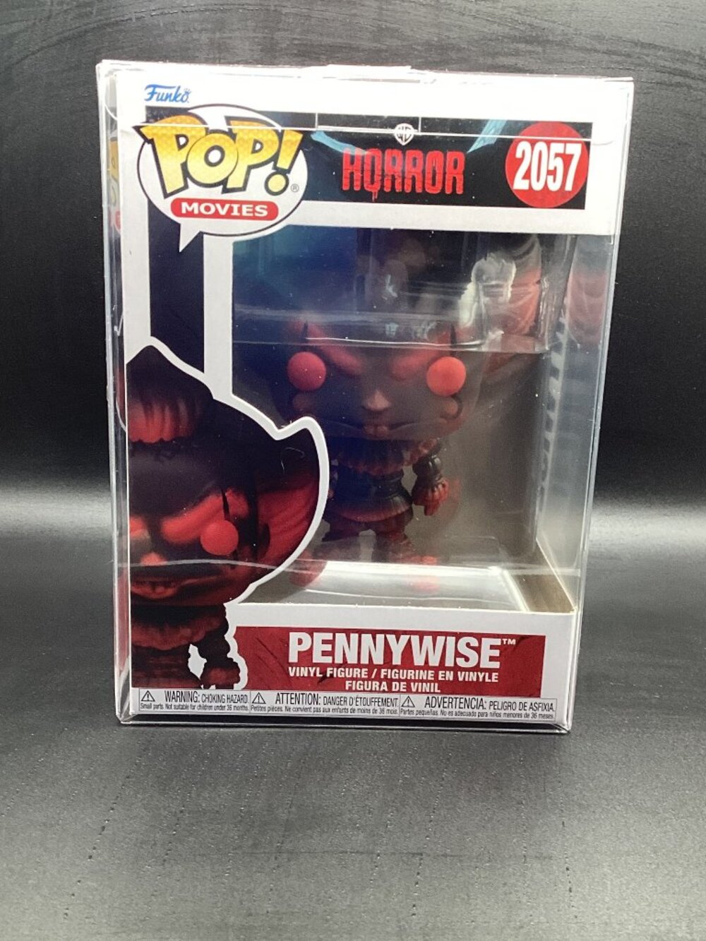 Funko Horror Pop! Pennywise IT #2057 Opened w/Card Mystery Box w/ Protector New!